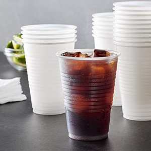 Gobelets jetables en plastique ondulé transparents de 16 oz, idéaux pour les fêtes, les pique-niques, les barbecues, les voyages et les événements - Product Image 3