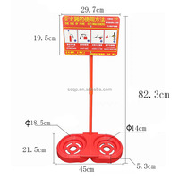 SCQP simple ou Double plastique rouge extincteur de sécurité incendie support équipement de survie et Protection accessoire de lutte contre l'incendie