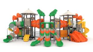 Kaiqi alta calidad gran tamaño al aire libre parque comercial productos de seguridad en el parque escolar para niños con tobogán y <span class=keywords><strong>Climer</strong></span> - Product Image 2