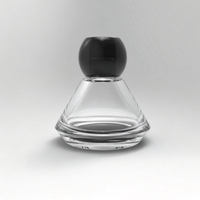 Flacon diffuseur en verre vide de luxe populaire, peint par pulvérisation, avec texture raffinée, pour aromathérapie et décoration quotidienne de la maison