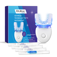 Kit de Blanqueamiento Dental LED con 3 Geles de Peróxido de Carbamida, Tratamiento No Sensible de 10 Minutos, Elimina Manchas de Café, Vino y Cigarrillos