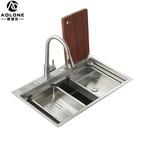 อ่างล้างจานชามเดียวแบบหรูหราอ่างล้างจานสแตนเลส304ดีไซน์ทันสมัยอ่างล้างจานในครัวเชิงพาณิชย์ไม่รวมก๊อกน้ำจากเวียดนาม - Product Image 3