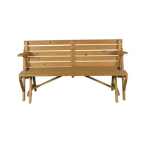 Table de pique-nique en bois multifonction Ensemble de chaises de pique-nique en bois pour l'extérieur, la cour et la fête