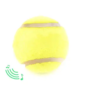 Factory Direct Großhandel Gelb Gummi Filz Custom Mini Small Dog Quietschender Tennisball