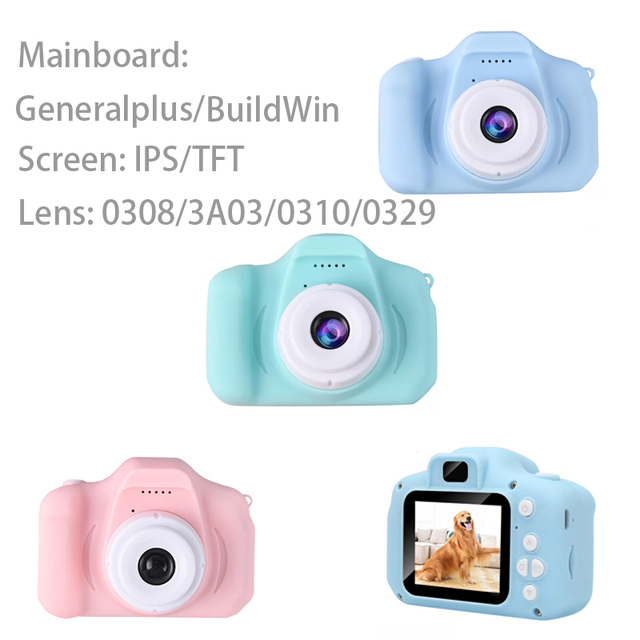 OEM Digital Camera for Kids Mini Compact Design Dual Lens 1080P HD Video MP3 MicroSD Factory Wholesale Birthday Gift Toy