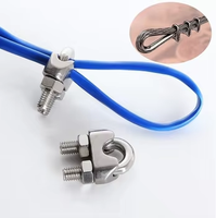 Clips de câble en acier inoxydable poli miroir pour applications de fixation de câbles