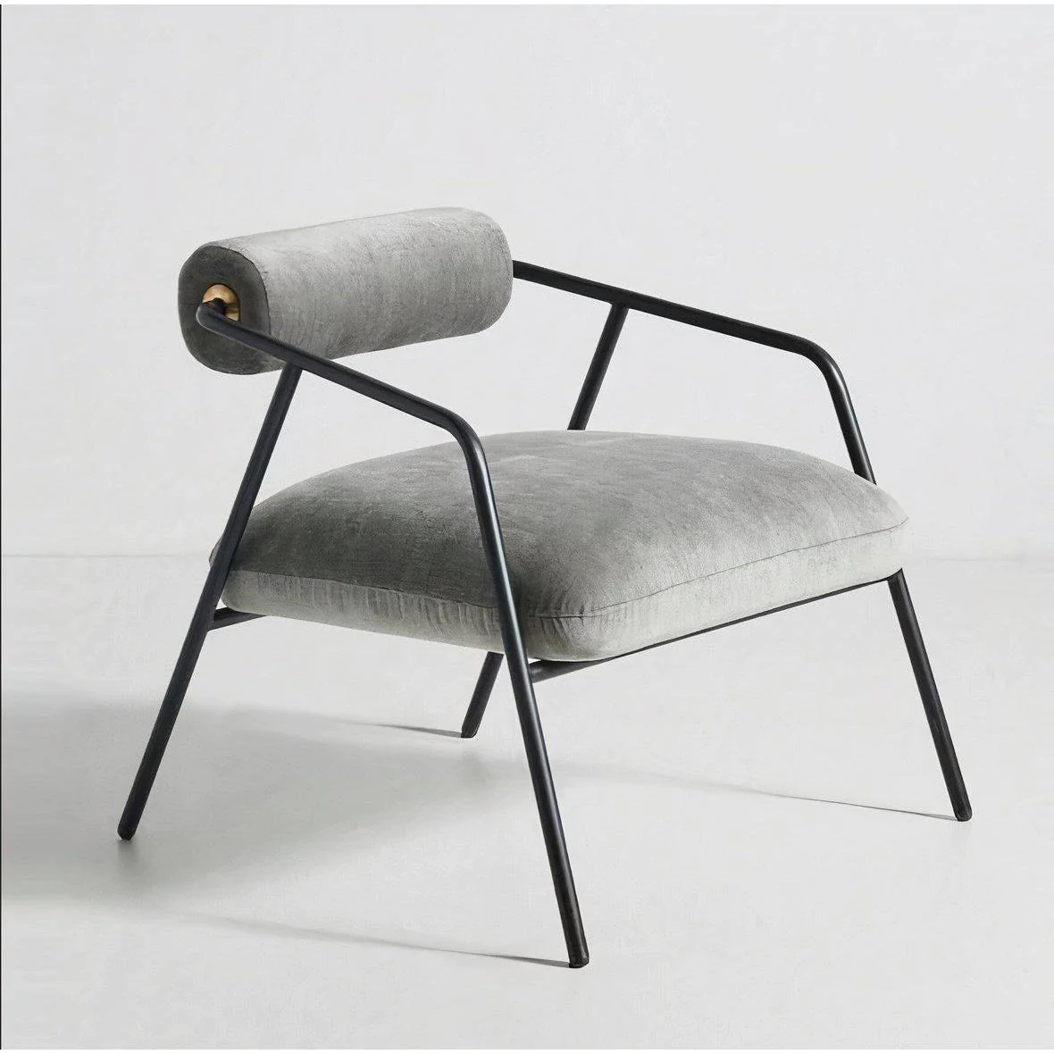Single Armchair Nordic Bedroom Lounge Balcony Leisure Set Velvet Metal Sofa Living Room Chair