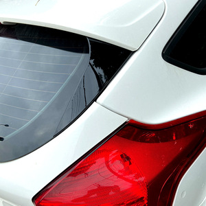 Ford Focus Hatchback 2015 2018 Rear Bumper Spoiler Wing Piano Black Fiber Glass Side Wings Exterior Modification - Product Image 3