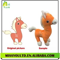 Peluche de dragon mignonne personnalisée de haute qualité pour bébé, rembourrage en coton PP