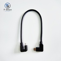 Câble USB Type-C en forme de U à angle de 180 degrés en PVC pour la charge et la synchronisation des données des téléphones mobiles, personnalisable