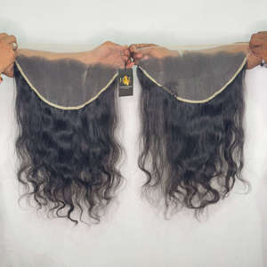 Transparent HD Lace Frontal 13x6 Perruque cheveux bruts du temple indien cheveux raides au prix d'usine Vente en gros - Product Image 2