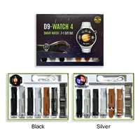 Reloj Inteligente D9-watch 4 IPS 7 en 1 con Correas de Gel de Sílice, Cargador Inalámbrico IP67, Llamadas Bluetooth, Batería de Gran Capacidad, Monitor de Sueño, Calendario, Multifunción