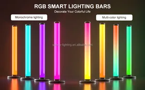 Đèn LED Tạo Không Khí RGB Nhịp Điệu Âm Nhạc Thông Minh Để Trang Trí Nhà Cửa Đèn LED Phòng Chơi Game Điều Khiển Âm Thanh Xung Quanh 360deg. Chiếu Sáng