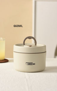 Kotak Makan Siang Rumah Tangga Jepang Berkualitas Tinggi Kotak Makan Siang Bento Berinsulasi Logam Tutup Mangkuk Sup Bubur PP+304 Baja Tahan Karat - Product Image 6