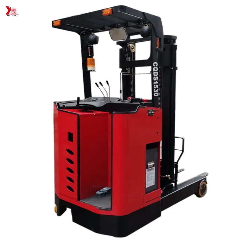 Fabrika 3 aşamalı tam direk elektrikli Forklift çatal kaldırıcı Forklift