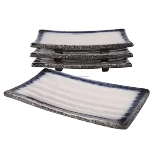 Japanese Restaurant Teppanyaki Ceramic Tableware Stoneware Sushi Serving Plate