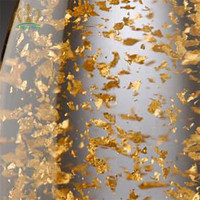 Feuille d'or comestible 24 carats, 4,33 x 4,33 cm, pour la décoration de gâteaux, chocolats, glaces, boissons alcoolisées.