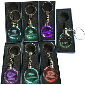 Hot bán sáng tạo cho NFL Logo tùy chỉnh tinh thể tia laser Câu lạc bộ bóng đá Keychain với đa ánh sáng có thể điều chỉnh Hộp quà tặng - Product Image 1