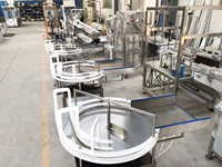 Collecteur de bouteille rotatif, à double tour/brouilleur réception machine de table