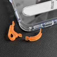 Coque de téléphone en TPU à anneau magnétique Crystal Vision haute transparence, protection intégrale antichoc pour iPhone 17 Pro Max