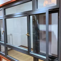 Système de fenêtre coulissante moderne sur mesure pour extérieur, résistant aux ouragans, insonorisé, avec cadre en alliage d'aluminium et moustiquaire en acier inoxydable
