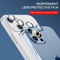 Nouvel arrivage Housse de protection d'objectif de caméra en verre trempé HD pour iphone 13 Mini 14 Pro Max 16pro Max 15pro max