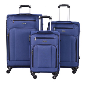 Wholesale 20 24 28 Inch Soft Luggage with Spinner Wheels <b>Suitcase</b> Bags Expandable Trolley Luggage - Product Image 1