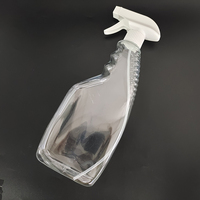 Bouteille pulvérisateur à gâchette en plastique vide en PET de 500 ml (16 oz) pour produits chimiques de nettoyage, vente en gros