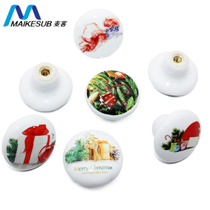 Round <strong>Ceramic</strong> <strong>Drawer</strong> <strong>Knob</strong> for Sublimation for Home Decor - Product Image 4