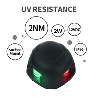 Fabricant de lampes de signalisation de quille de yacht bicolores étanches 2NM 2W, feux de navigation LED pour bateaux
