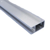 Profils d'extrusion en aluminium anodisé 6063, profil en aluminium personnalisé