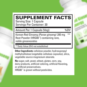 Healthcare Supplement <b>Red</b> Ginseng Energy Capsules for Mental Clarity Increase Energy Korean <b>Red</b> Ginseng Herbal Capsules - Product Image 4