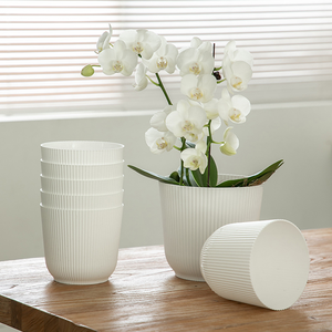 Fleid Contemporary Floor Vase-Lightweight Durable Polyethylene <b>Plastic</b> Eco-Friendly Reusable Fade Resistant Unbreakable Wide - Product Image 5