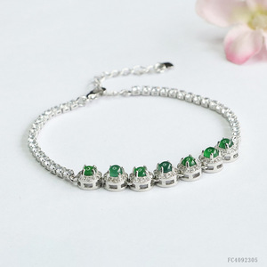 2026 Nova Pulseira Feminina de Jade Verde Intenso Ximang para Atacado e Revenda S4092305 - Product Image 3