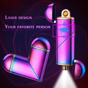 Đèn Pin Sạc Usb Dạng Gấp Hình Tình Yêu Thiết Kế Mới 2022 Có Bật Lửa Cuộn Dây Quà Tặng Ngày Valentine Cho Bạn Trai Và Bạn Gái - Product Image 6