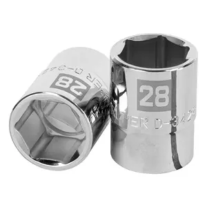 BOX 3 Douille 28 mm, 6 points, entraînement 3/4 po, TRUPER - Product Image 1