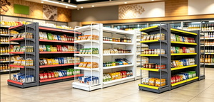 Estanterías de Góndola Personalizadas de Fábrica <span class=keywords><strong>para</strong></span> Minimercados, Estantes Ajustables, Exhibidores Portátiles <span class=keywords><strong>para</strong></span> Supermercados - Product Image 6