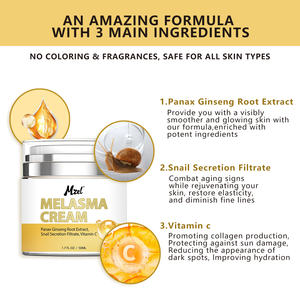 Crème de Traitement du Mélasma Biologique et Naturelle sous Marque Blanche Correcteur de Taches Brunes pour le Visage Soins de la Peau Produits de Beauté - Product Image 4