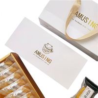 Boîte à biscuits en papier kraft avec logo personnalisé, tiroir, boîte à gâteaux transparente, emballage alimentaire pour biscuits