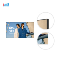 Écran LCD Android Magic Mirror de 43 pouces avec caméra IA et écran tactile en option pour cabine d'essayage de magasin de vêtements
