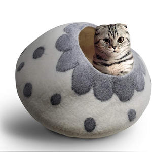 Maravilloso gato cama gato cueva fieltro <span class=keywords><strong>de</strong></span> lana 100% <span class=keywords><strong>de</strong></span> ventas 2018 - Product Image 6