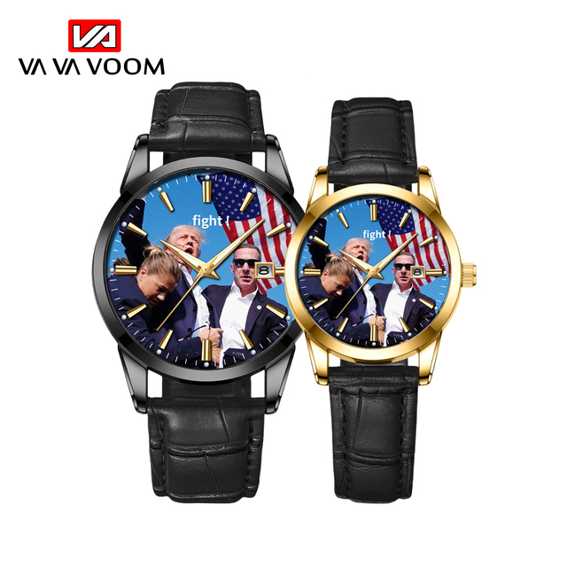 HANNAH MARTIN Factory Custom Logo High Quality Waterproof Special Wholesale Couple Watch Leather Band Hand Dial 40mm Men Women