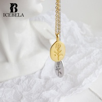 Feiner Schmuck 18k Vergoldete S925 Sterling Silber Blumen-Karneol Damen-Schmuck Monatsblume Ovaler Anhänger Halskette für Frauen