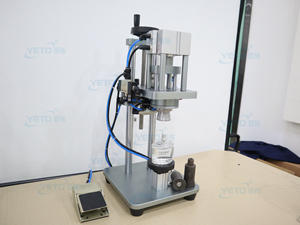 YETO piccola bottiglia di Profumo pompa di piegatura di tenuta di chiusura tappatura prezzo della macchina per la bottiglia di vetro - Product Image 4