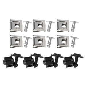 20Pcs Universal <b>Car</b> Fasteners <b>Clips</b> For Audi A4 A6 Volkswagen Passat B5 Engine Gearbox Cover Repair Parts Metal Plastic - Product Image 2