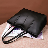 Sac à main noir de qualité supérieure à prix abordable, vente en gros, sac de créateur de luxe, grande capacité, sacs fourre-tout en cuir PU pour femmes