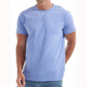 T-shirt d'été décontracté à manches courtes pour hommes T-shirt de fitness en polyester/coton personnalisable Style formel - Product Image 1