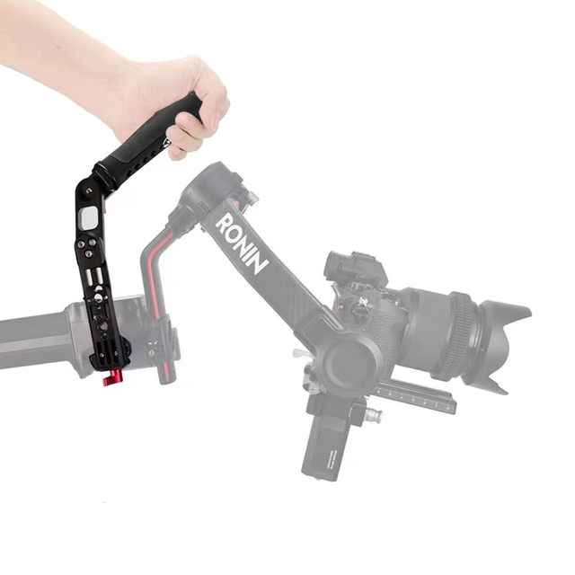 Foldable L Bracket with NATO Clamp for DJI RSC2/RS3/RS3 Mini/RS3 PRO/RS4/RS4 PRO Gimbal Stabilizer Handle Sling Grip Mounting