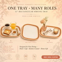 Assiette de service en mélamine personnalisée OEM/ODM en gros, plateau de 11 compartiments, pour fêtes, transport de boissons, pique-niques, anti-chute, empilable