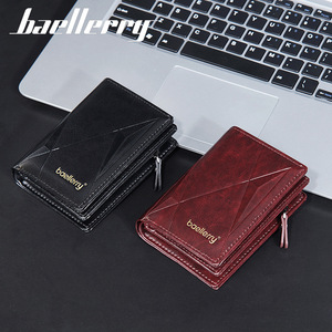 กระเป๋าสตางค์ผู้ชายแบบสั้นแบรนด์ Baellerry สีดำ ซิปอเนกประสงค์ ใช้ได้ทุกวัน - Product Image 4